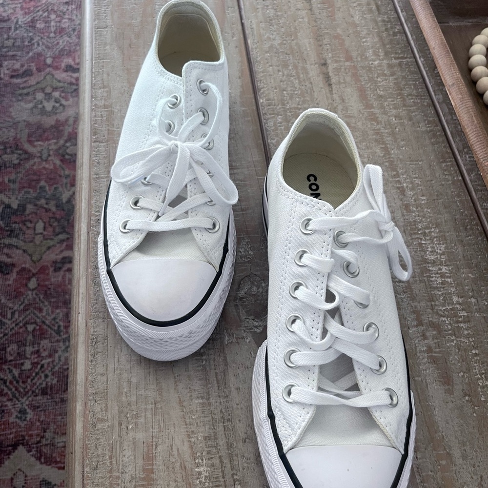 Converse All Star White Canvas Sneakers